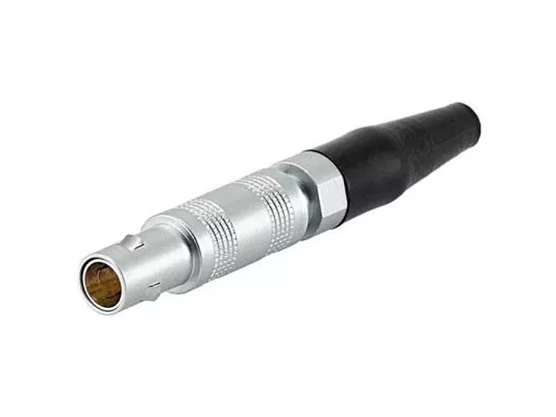 RM-FFA-00-250-CLAC27Z Вилка кабельная с черной ПВХ манжетой, 1 коакс. контакт