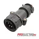 P20J6Q Кабельная вилка, 4 контакта (аналог ШР20П4НГ8)
