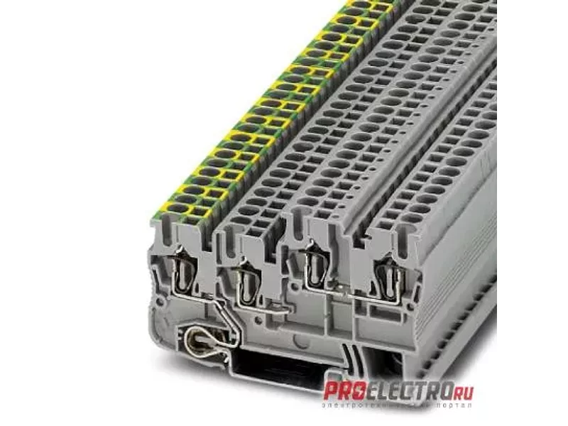 Заземляющие клеммы для проводки - STIO 2,5/3-PE/B/L - 3209044, Phoenix Contact
