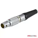 PY01-103T/28 H6 (FGG.1B.303.CLAD52Z) Кабельная вилка с серой ПВХ манжетой