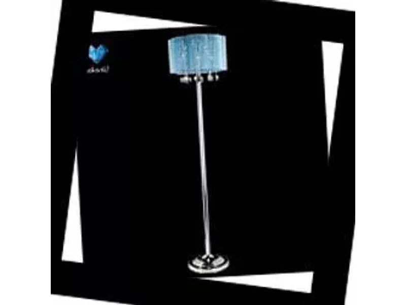 3155/3F chrome/blue Хрусталь Eurosvet, Торшер