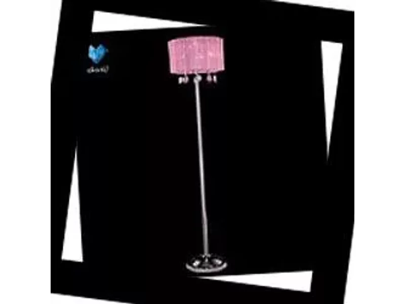 Хрусталь 3155/3F chrome/pink Eurosvet, Торшер