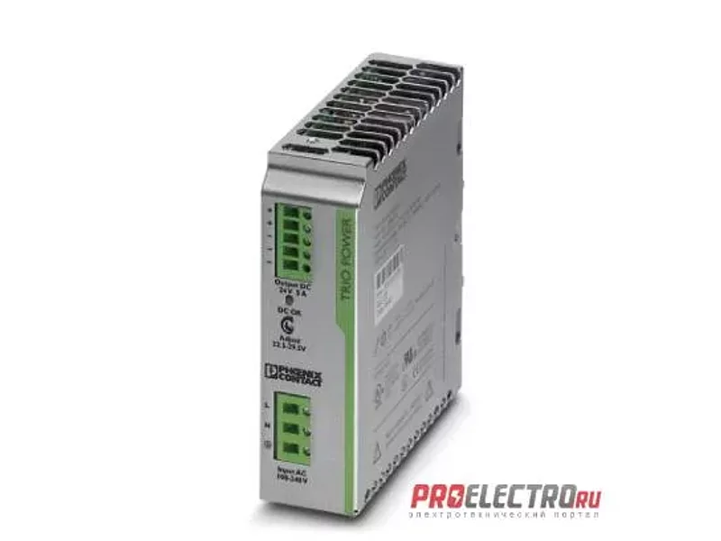 TRIO-PS/ 1AC/24DC/ 5 Импульсный блок питания - 2866310, Phoenix Contact