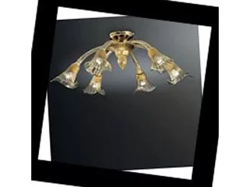 1030 Vetri lamp 1030/6 ORO 24 KT, Потолочная люстра