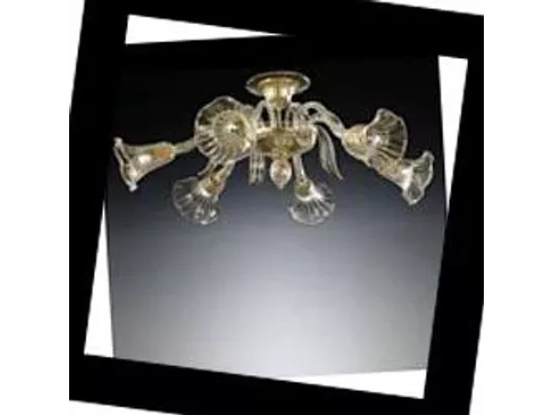 987/6 ORO 24 KT Vetri lamp 987, Потолочная люстра