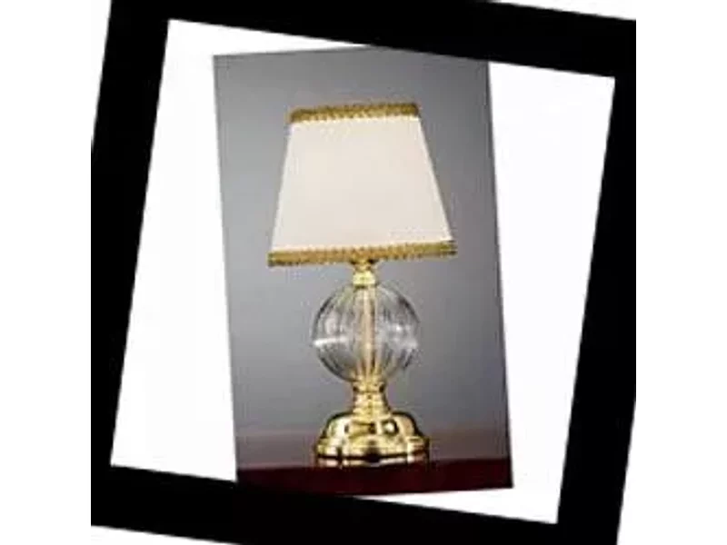 Nervilamp 545 545/1L French Gold + Sh Plisse, Настольная лампа