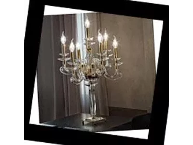 Alicante  Alicante F6+1L Clear Euroluce Lampadari, Настольная лампа Euroluce Alicante F6+1L Clea
