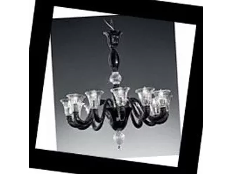 Voltolina(Classic Light) Laguna Laguna 12L nero-cristallo, Люстра Voltolina(Classic Light) Lagun