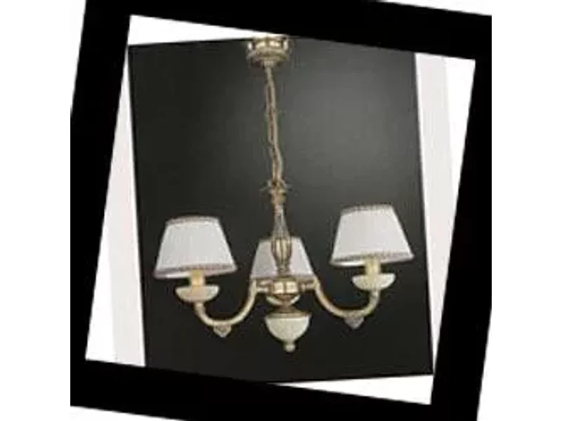 Reccagni Angelo L 5500/3 Oro.Ambr+Par. 5500, Люстра