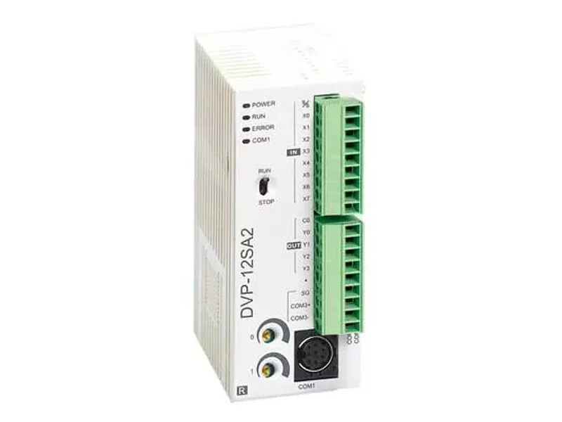 DVP12SA211R Часы, контроллер 8DI, 4DO (Relay), 2 шины расширения, 24 VDC