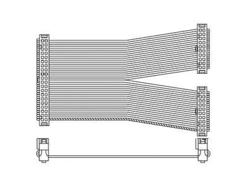 UC-ET010-24C Шлейф 1м с разъемами IDC 40p-2x20p