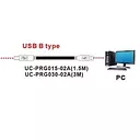UC-PRG015-02A Кабель USB, разъемы USB тип А / USB тип В, длина 1,5 м