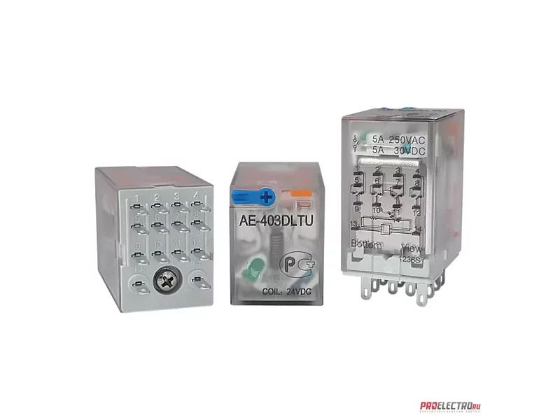 AE-403DLTU Промежуточное реле Амитрон, 5А, 4С, 24VDC аналог 553490245040 Finder