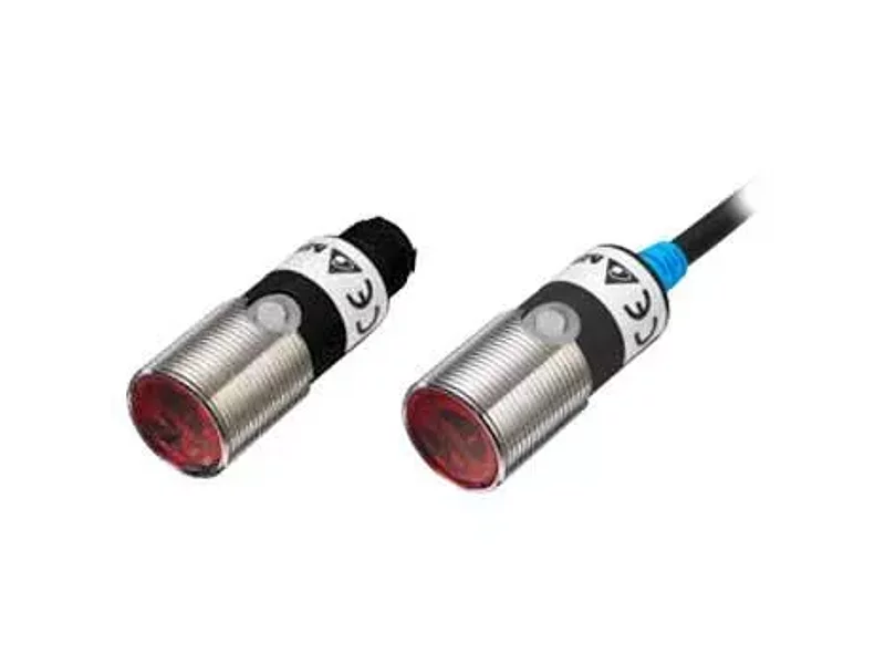 PS-MR9-US22 Фотодатчик M18 диффузный S=1 м TEACH, PUSH-PULL, L/D, кабель 2 м