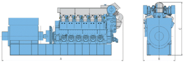 Газовая электростанция Rolls-Royce B35:40V12AG