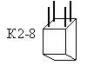 Щетка ЭГ 20х32х60 L170, К2-8Р, ЭГ14, НК2 Разрезная