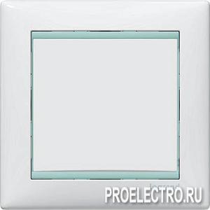 Valena Рамка Valena 3 поста, горизонтальная, белый/голубой опал | арт. 774473