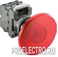 Кнопка MPM1-21R ГРИБОК красная без фикс с подсветк 40мм | COS1SFA611124R2101 ABB