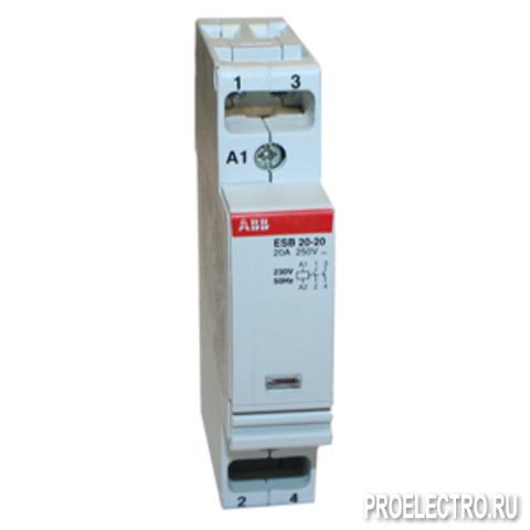Модульный контактор ESB-20-20 (20А AC1) 220В АС | SSTGHE3211102R0006 | ABB