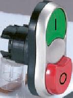 Головка Osmoz сборная с двойными кнопками зеленый/красный, IP67 | арт. 23984