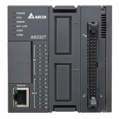 AS332T-A Процессорный модуль AS300, 128K шагов, 16DI/16DO (NPN), Ethernet