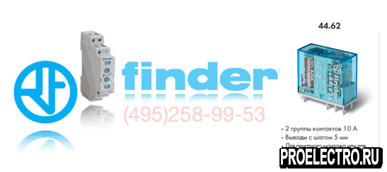 Реле Finder 44.62.9.024.4000 PAC Миниатюрное P.C.B реле