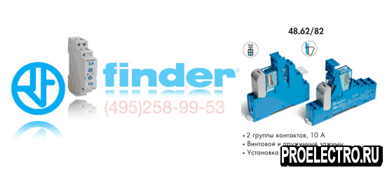 Реле Finder 48.62.7.125.0050 SPB Интерфейсный модуль реле