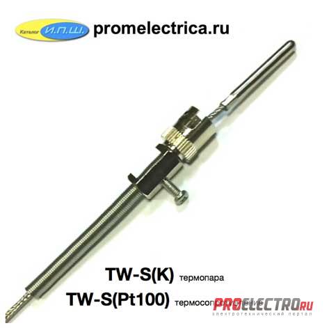 TW-S(PT100) 4,8-300-1.5м - Термосопротивление Pt100, до 200 град., кабель 1.5 м