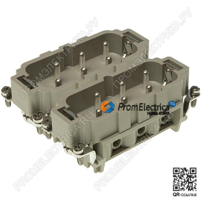 РСГС-120-35-Р-Ш Силовой разъем штекер, 12PIN, винтовое присоединение, 35 Ампер, 600 Вольт