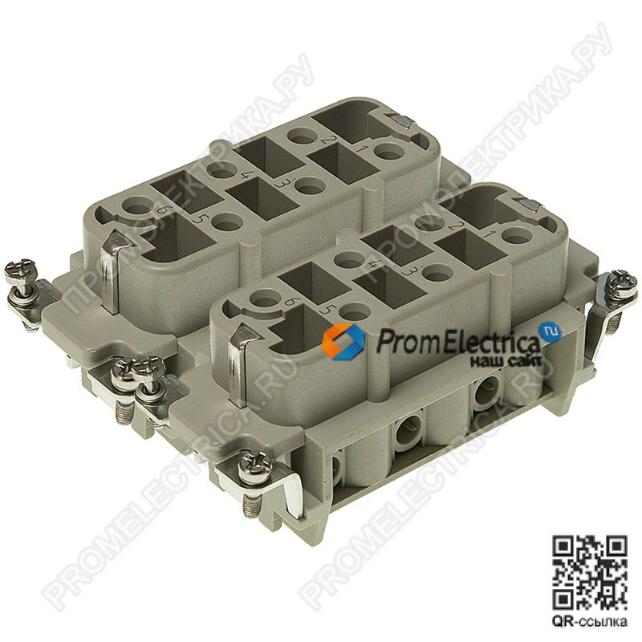 РСГС-120-35-Р-Г Силовой разъем гнездо, 12PIN, винтовое присоединение, 35 Ампер, 600 Вольт