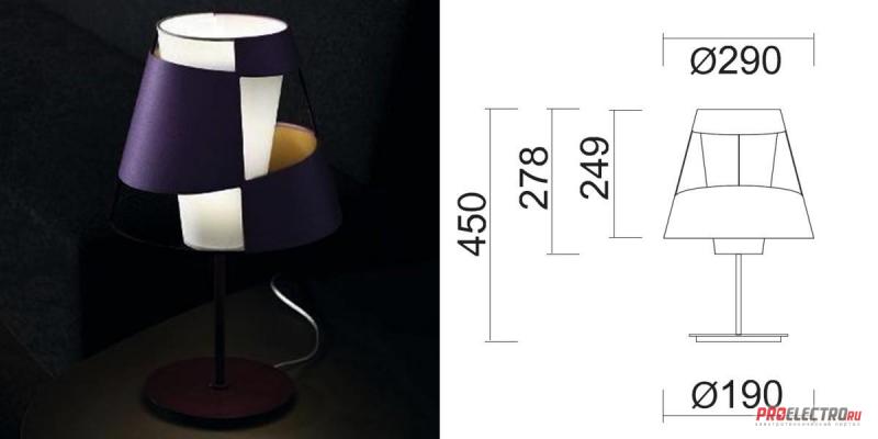 Светильник Crinolina Tavolo table lamp Pallucco, 1x20W Medium base