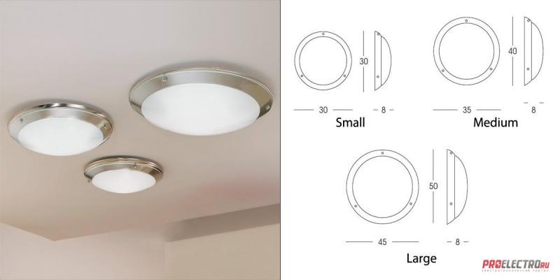 Linea Light светильник Occhio Ceiling Light, E27 1x14W