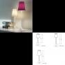 Modoluce светильник Lucilla Table lamp Nickel satin finish Base/ Shade cotton, E14 1x42W