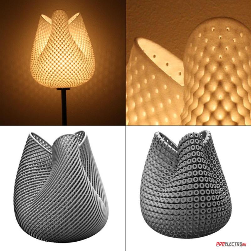 Светильник Tulip Rippled Table light MGX, G9 1x25W