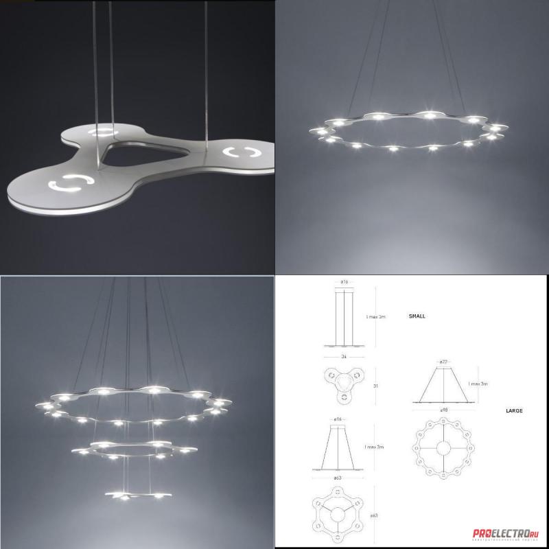 Lumen Center Italia светильник Flat Ring Pendant Light, Depends on lamp size