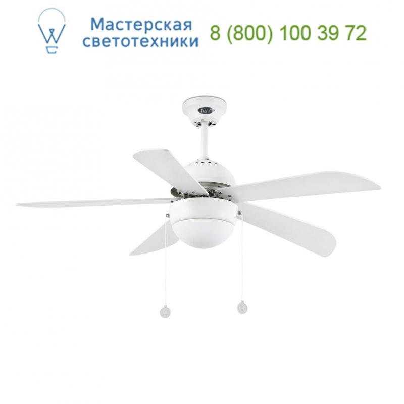 Faro 33318 VENETO White ceiling fan, люстра-вентилятор