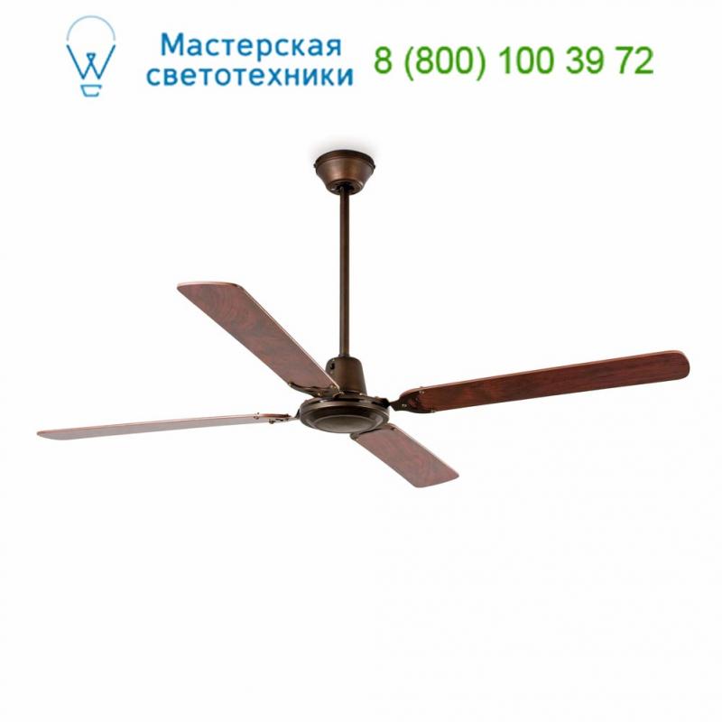 MALVINAS Dark brown ceiling fan Faro 33111, люстра-вентилятор