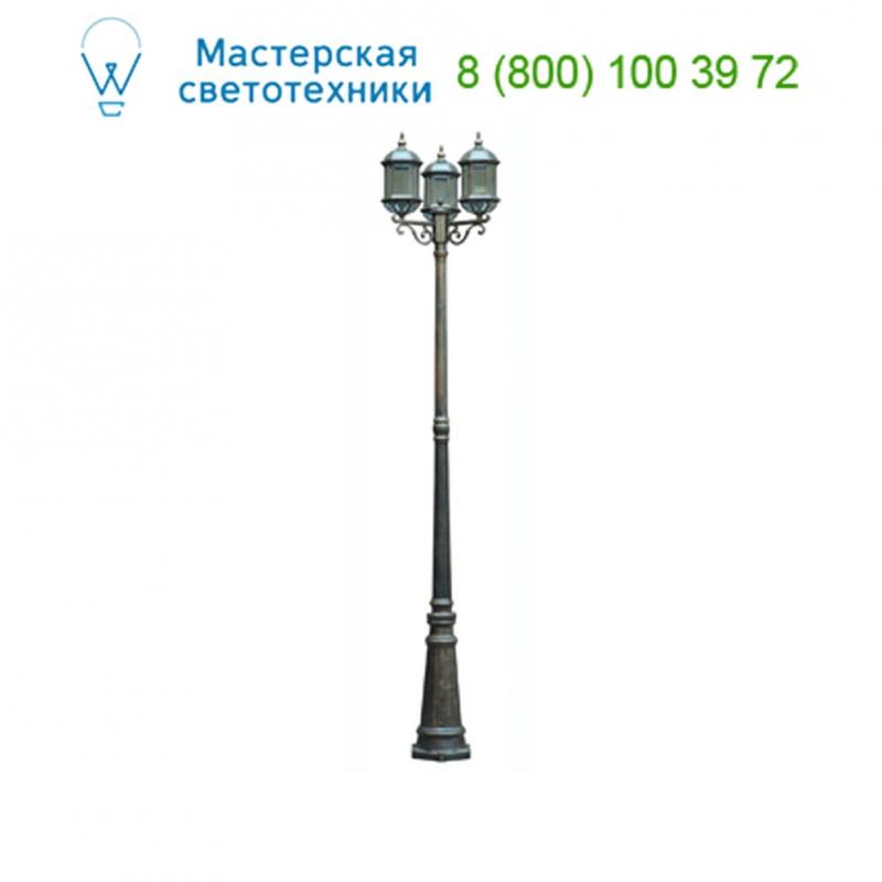 Faro TERUEL Old gold pole lamp 3L 74108, уличный светильник