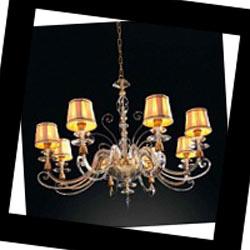 Alicante Satin L8 shade Euroluce Lampadari Alicante Satin, Люстра Euroluce Alicante Satin L8 shade