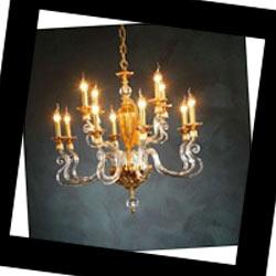 Barocco  Barocco L12 amber Euroluce Lampadari, Люстра Euroluce Barocco L12 amber