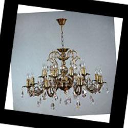 Brizzi 8888/8+8 PB Tear drop crystal Alicante, Люстра