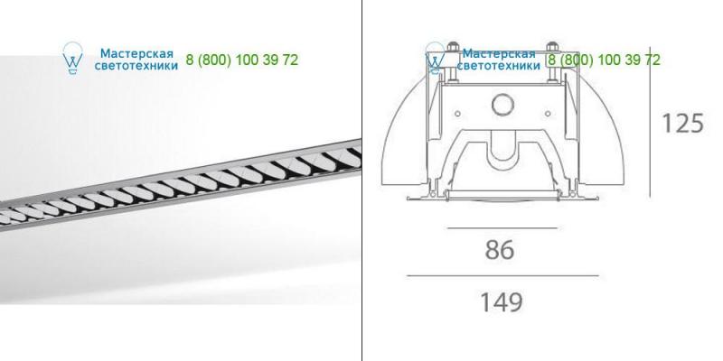 M170000 gray Artemide Architectural, светильник > Ceiling lights > Recessed lights