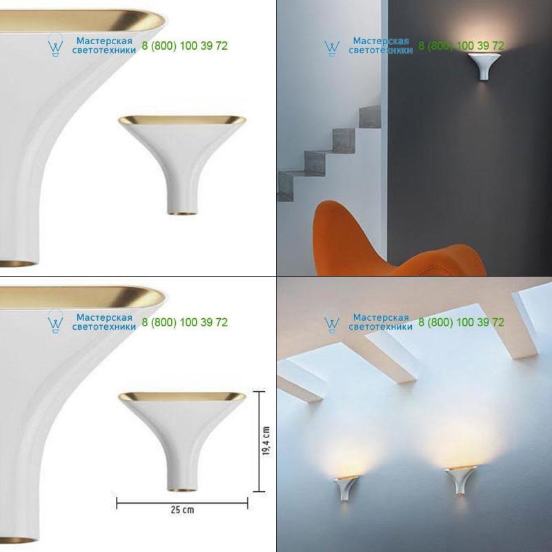 White/gold <strong>FLOS</strong> F6541009, накладной светильник