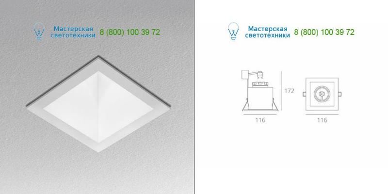 White Artemide Architectural M139420, встраиваемый светильник