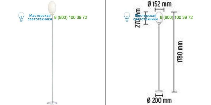 F1411057 chrome <strong>FLOS</strong>, торшер