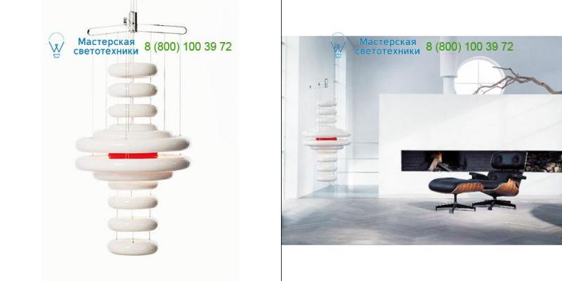 11010001 Verpan white/red, подвесной светильник