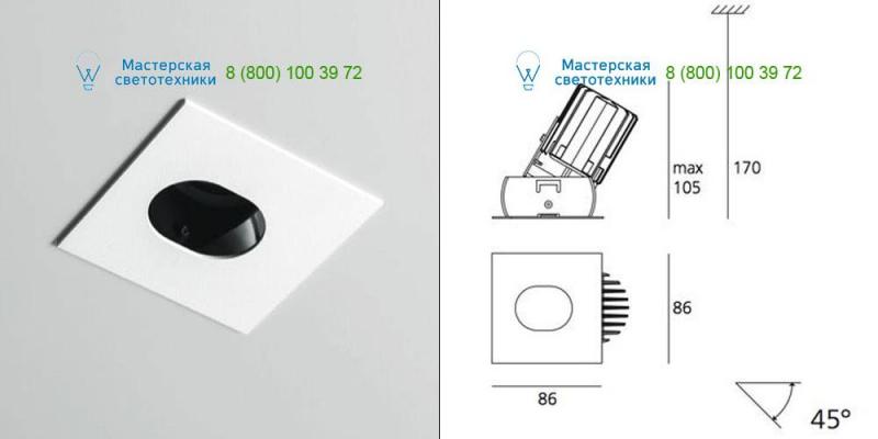 M039105 white Artemide Architectural, светильник > Ceiling lights > Recessed lights