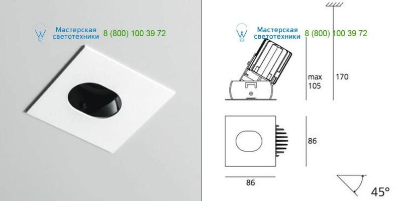 M039105 white Artemide Architectural, светильник > Ceiling lights > Recessed lights