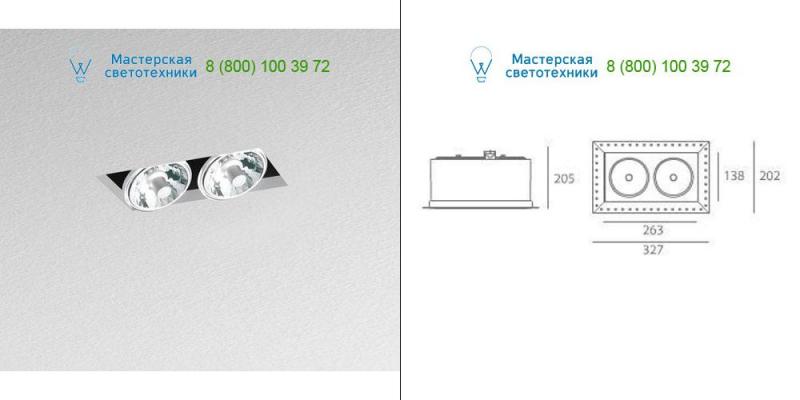 Gray Artemide Architectural M069125, светильник > Ceiling lights > Recessed lights