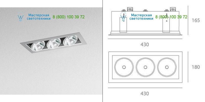 Gray M049455 Artemide Architectural, светильник > Ceiling lights > Recessed lights